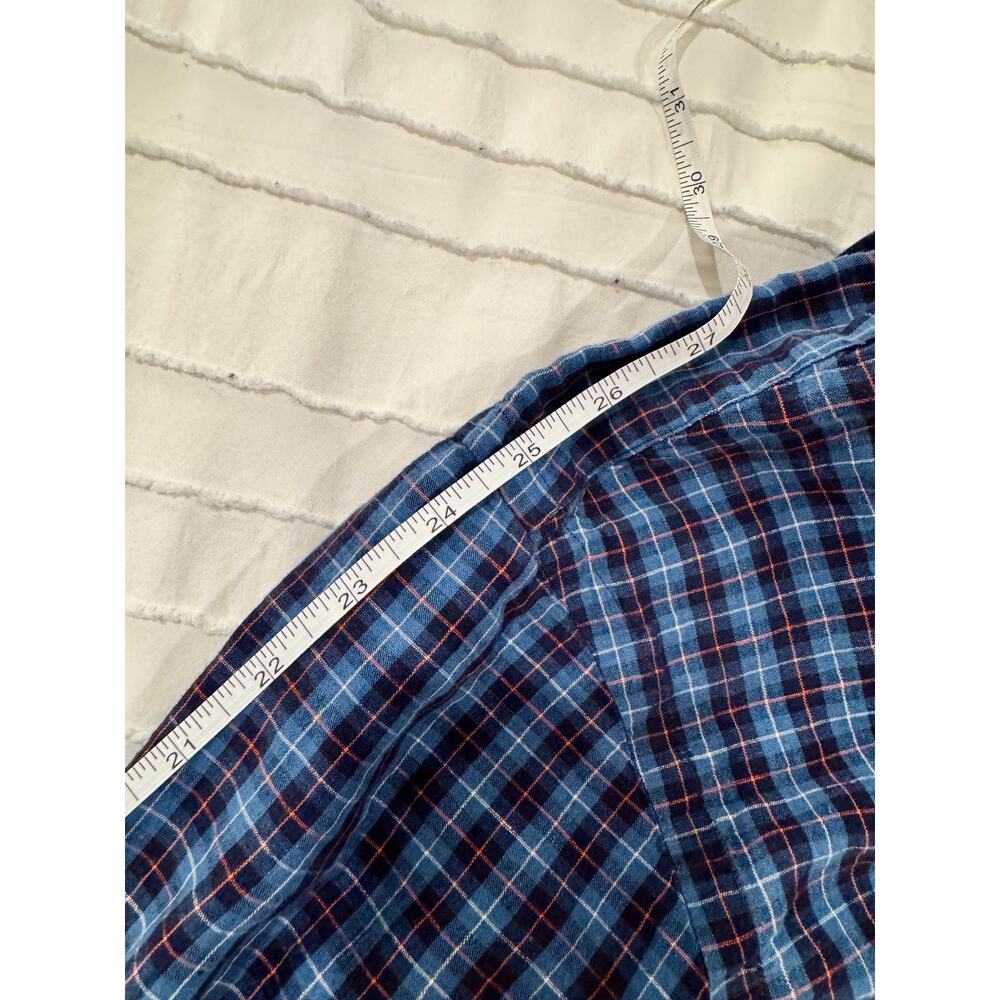 Ralph Lauren Classic Fit Blue Plaid Cotton Button Down Shirt Men's Large Preppy - Picture 12 of 16